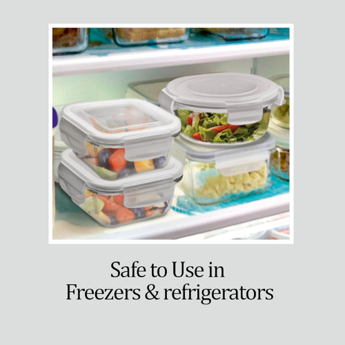 ALL FRESH BOROSILICATE PREMIER GLASS TIFFIN 8 PCS SET