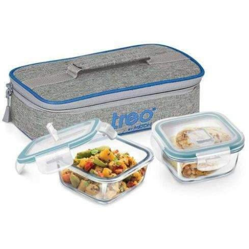 All Fresh Square Tiffin 2Pcs -(Horizontal)