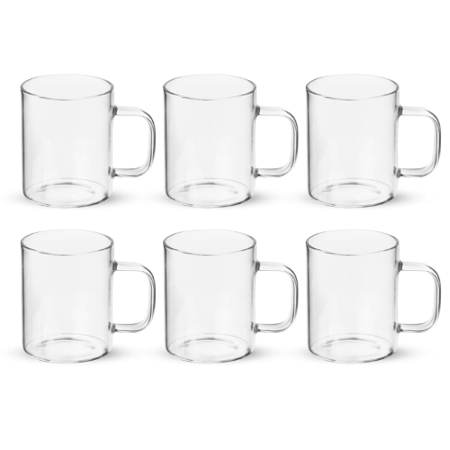 Borosilicate Vista Tea Mug 220ML Set of 6 Pcs