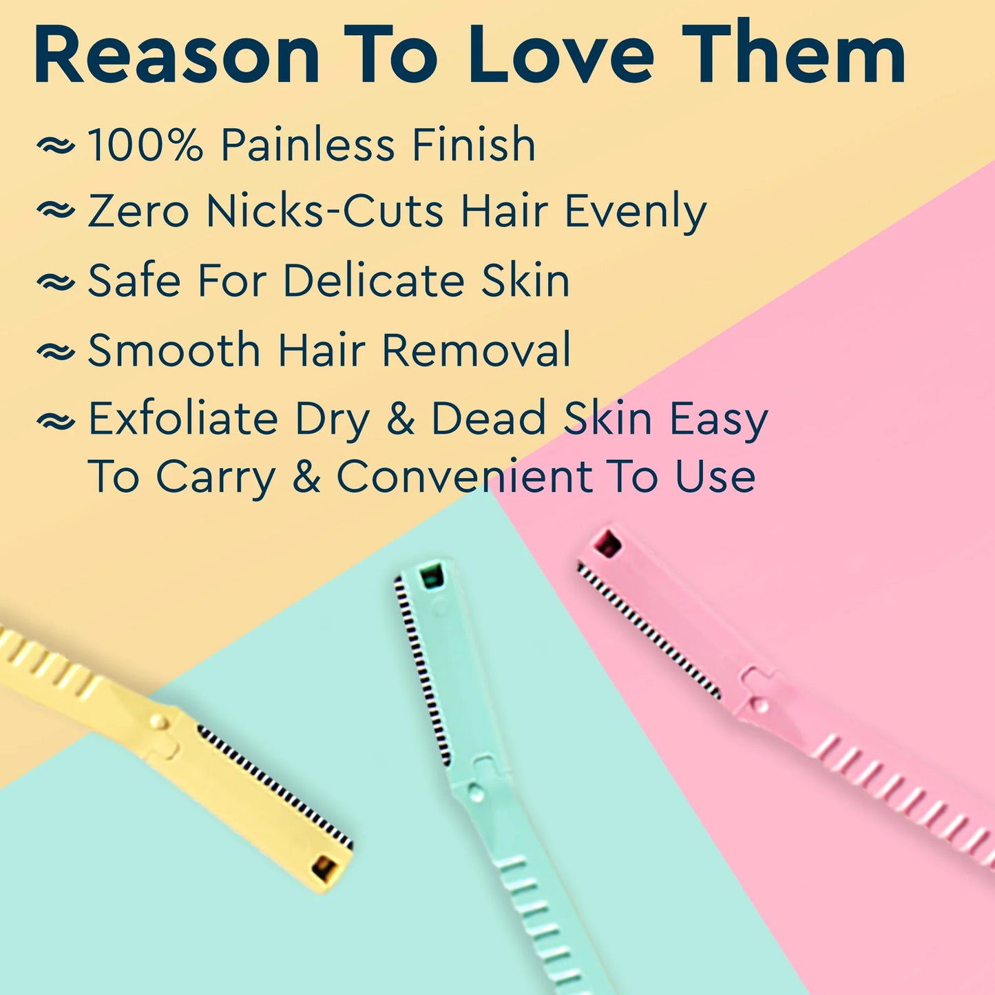 GUBB Eyebrow Razor For Face (Pack Of 3 Pcs)