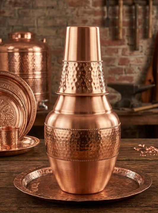 Pure Copper Water Bottle Tatva H009, 950 ml अमृत