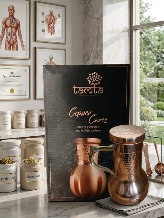 Pure Copper Water Jar H012 - 950 ML (धरोहर)