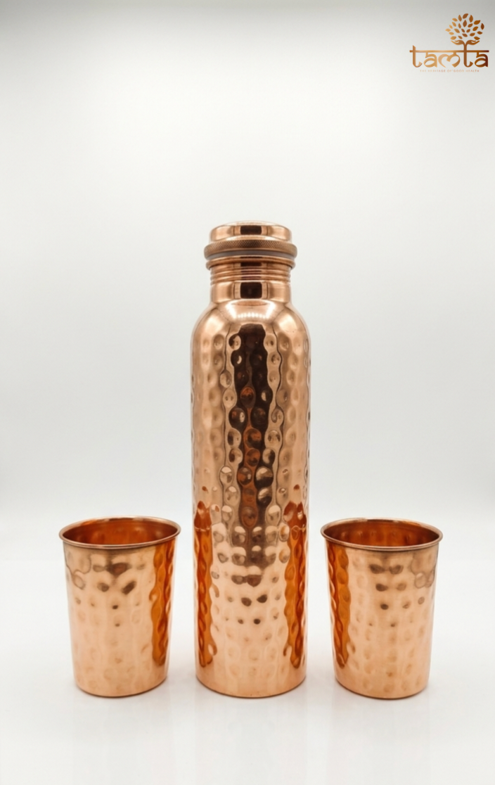 Tanmaya C003 Copper Gift Set – (950 ml) - स्वास्थ्य