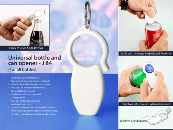 J84 – Universal bottle and can opener: For all bottles