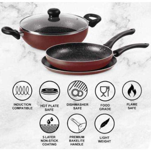 My Kitchen Set Granito Induction Set of 3
