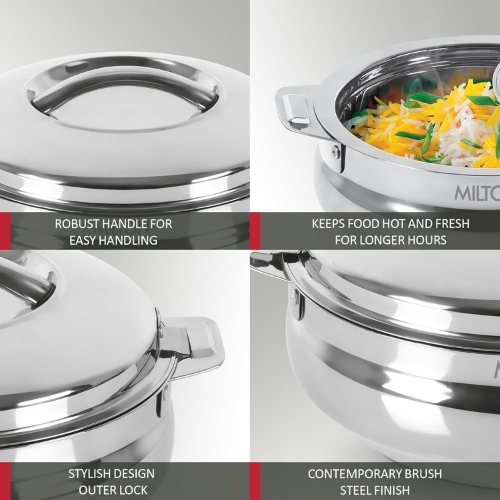 Sphere Stainless Steel Casserole 1 L / 1.5 L / 2.5 L