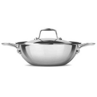 Triply Stainless Steel Kadhai with Lid 20CM