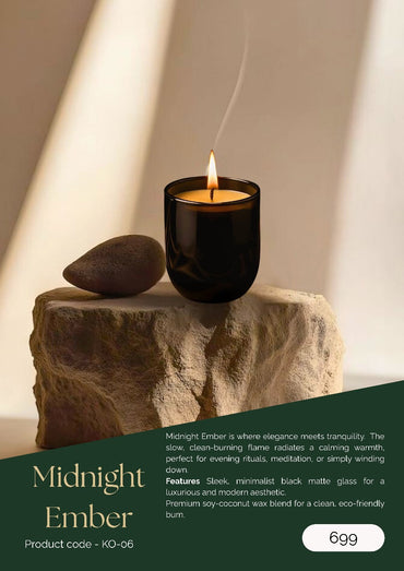 Midnight Ember – Tranquility in a Flame