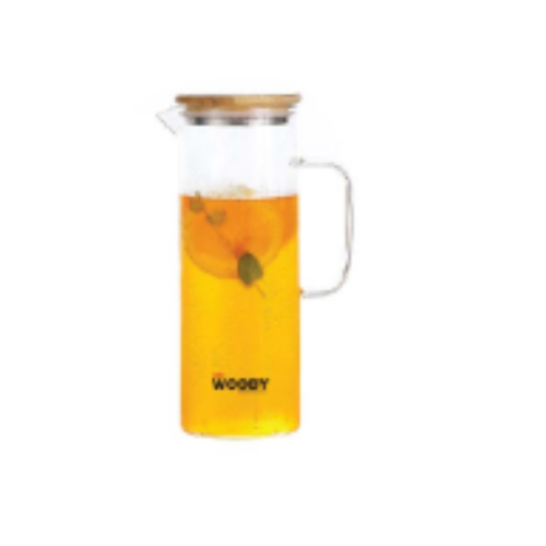 WOODY Borosilicate Jug