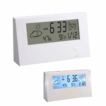 A104 – Sharp weather station clock with backlight