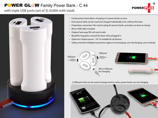 Power Glow Family Power Bank (Model: C 44)