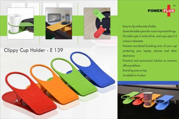 E139 – Clippy cup holder