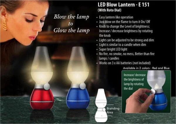 E151 – Blow lantern with roto dial (compact size)