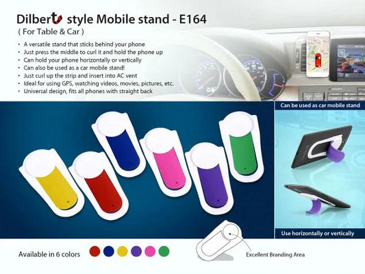 E164 – Dilbert style Mobile holder | For Table & Car Vent