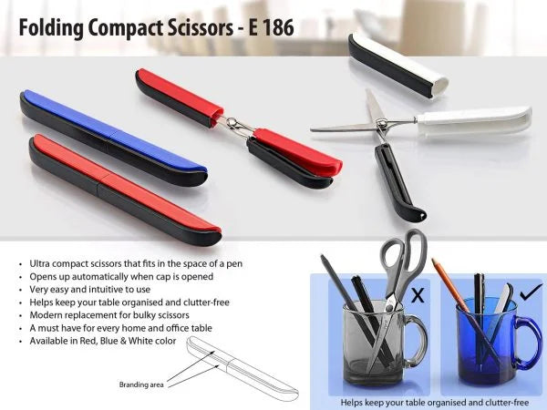 E186 – Folding Compact Scissors