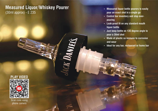 E235 – Measured Liquor/whiskey pourer (30ml approx)