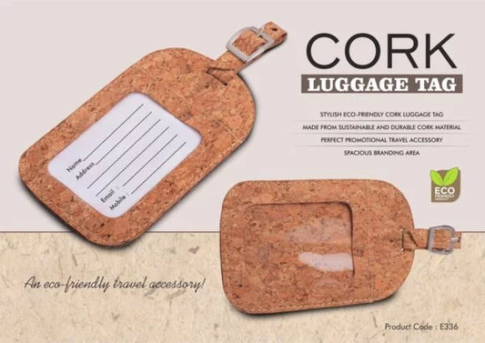E336 – Cork Luggage tag