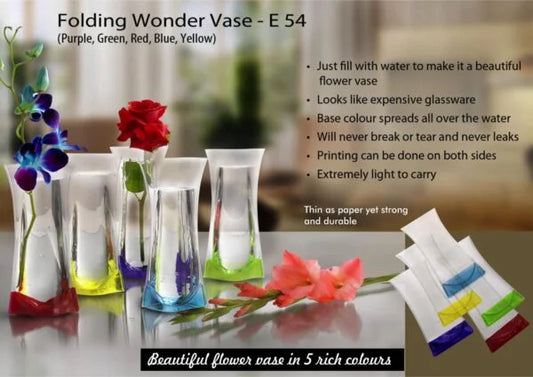 E54 – Folding Wonder Vase (Unbreakable, Leakproof, Easy to carry)