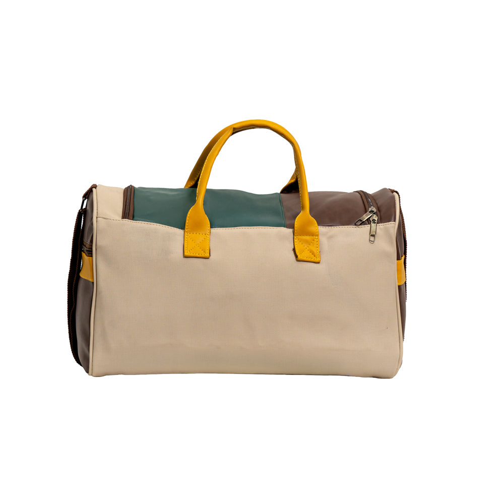 Multicolor Star Patchwork Faux Leather Travel Duffle Bag (Model: TXL400)