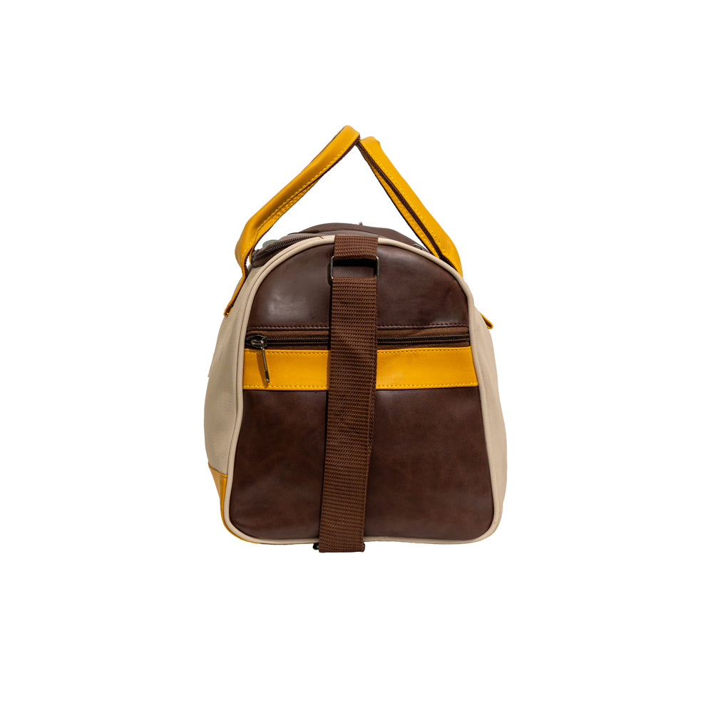 Multicolor Star Patchwork Faux Leather Travel Duffle Bag (Model: TXL400)