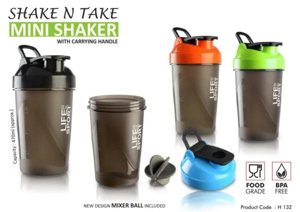 H132 – Shake n Take: Mini shaker with Handle (with box)