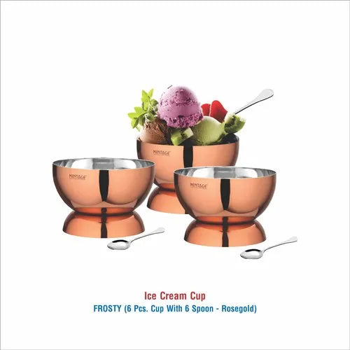 Stainless Steel Ice Cream Bowl Set