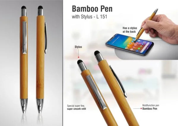 L151 – Bamboo Pen with Stylus