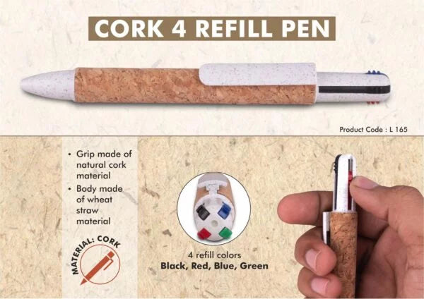 L165 – Cork 4 refill pen
