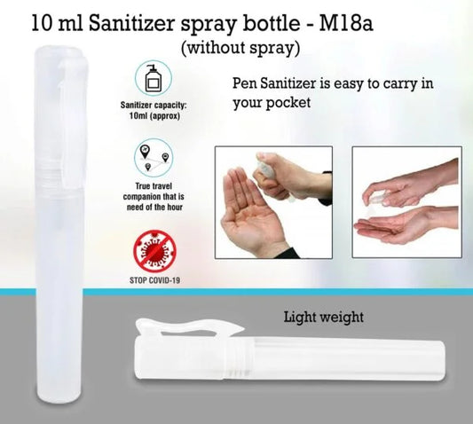 M18a – 10 ml Sanitizer spray bottle (without spray)