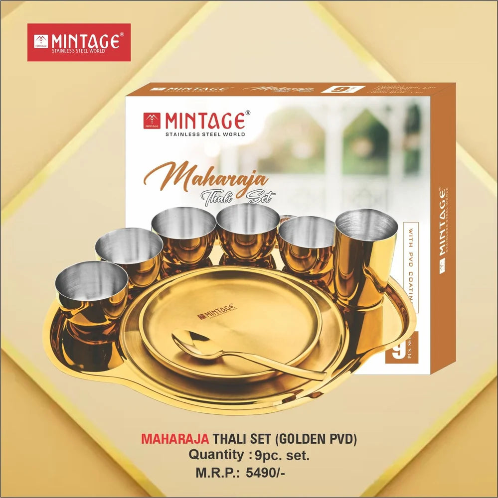 Mintage Golden Thali