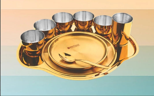 Mintage Golden Thali