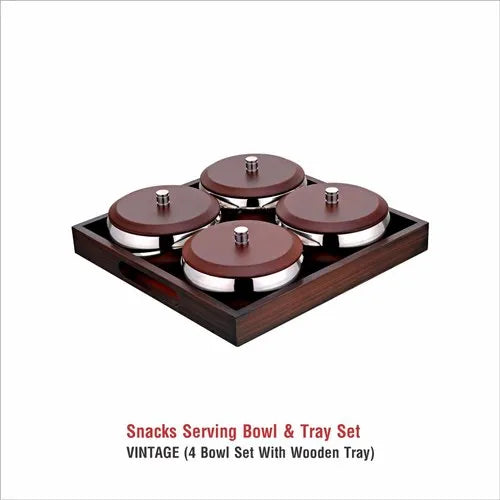 Snacks Serving Bowl & Tray Set