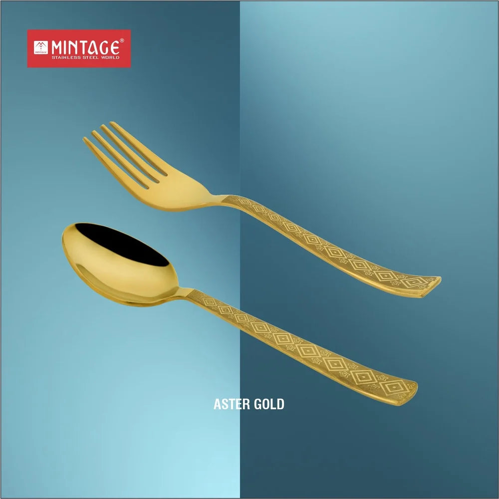 Aster Gold Spoon 6 Pc Set